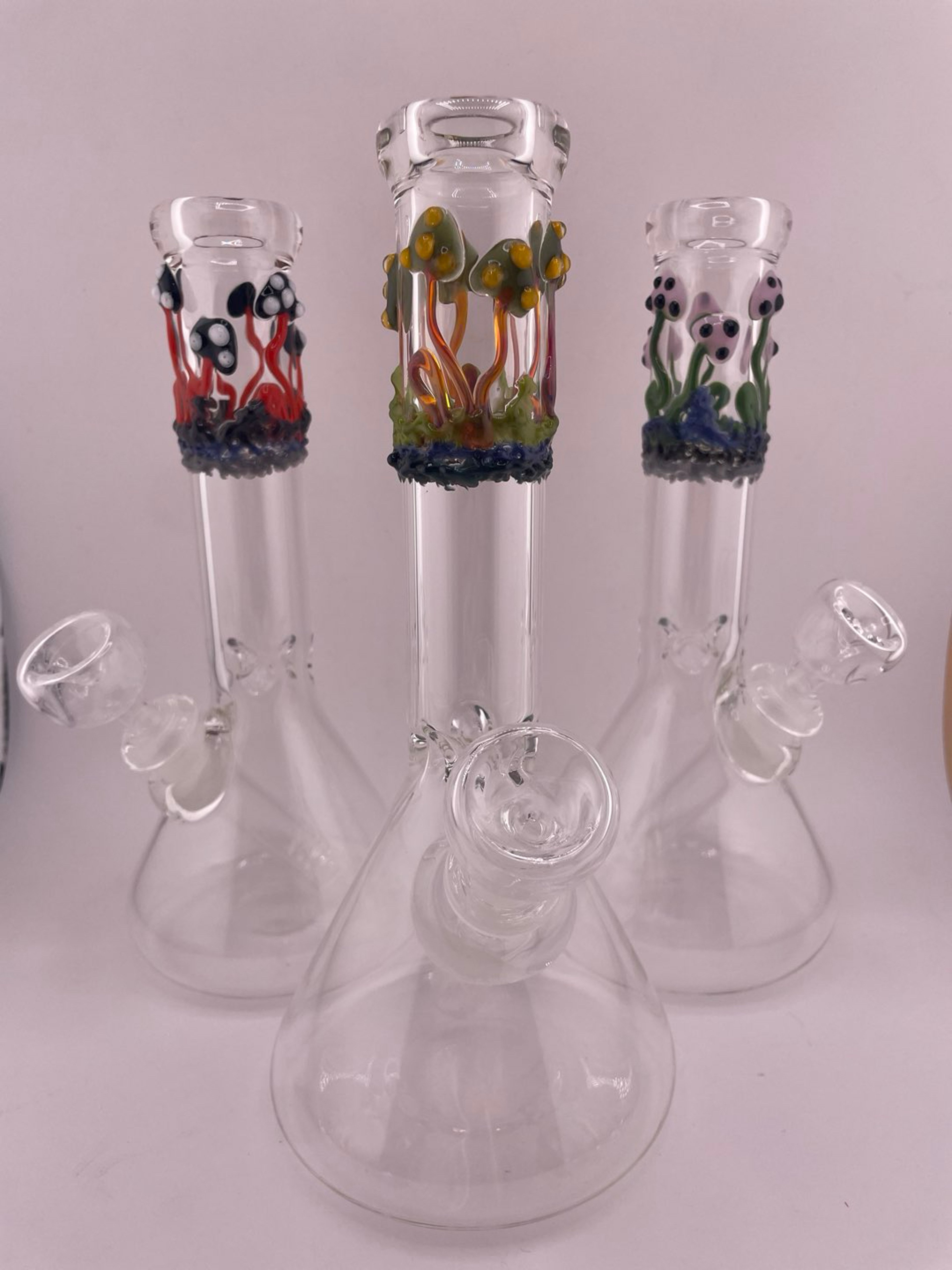 Preview pic of MJHoG 9” Flower Beaker - Mushroom Forest Top