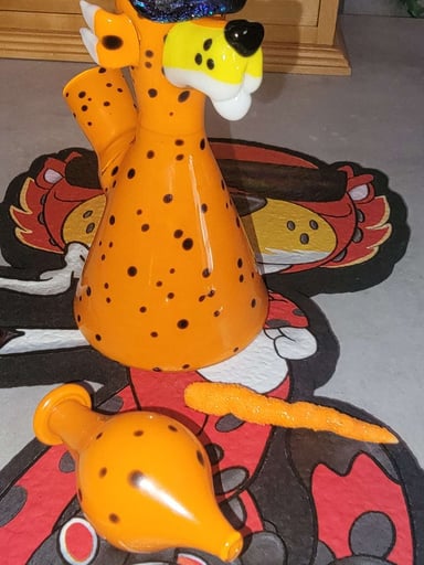 Preview pic of Rudeboy Glass Heady Chester Cheeto Jammer Rig With Case And Full Matching Set