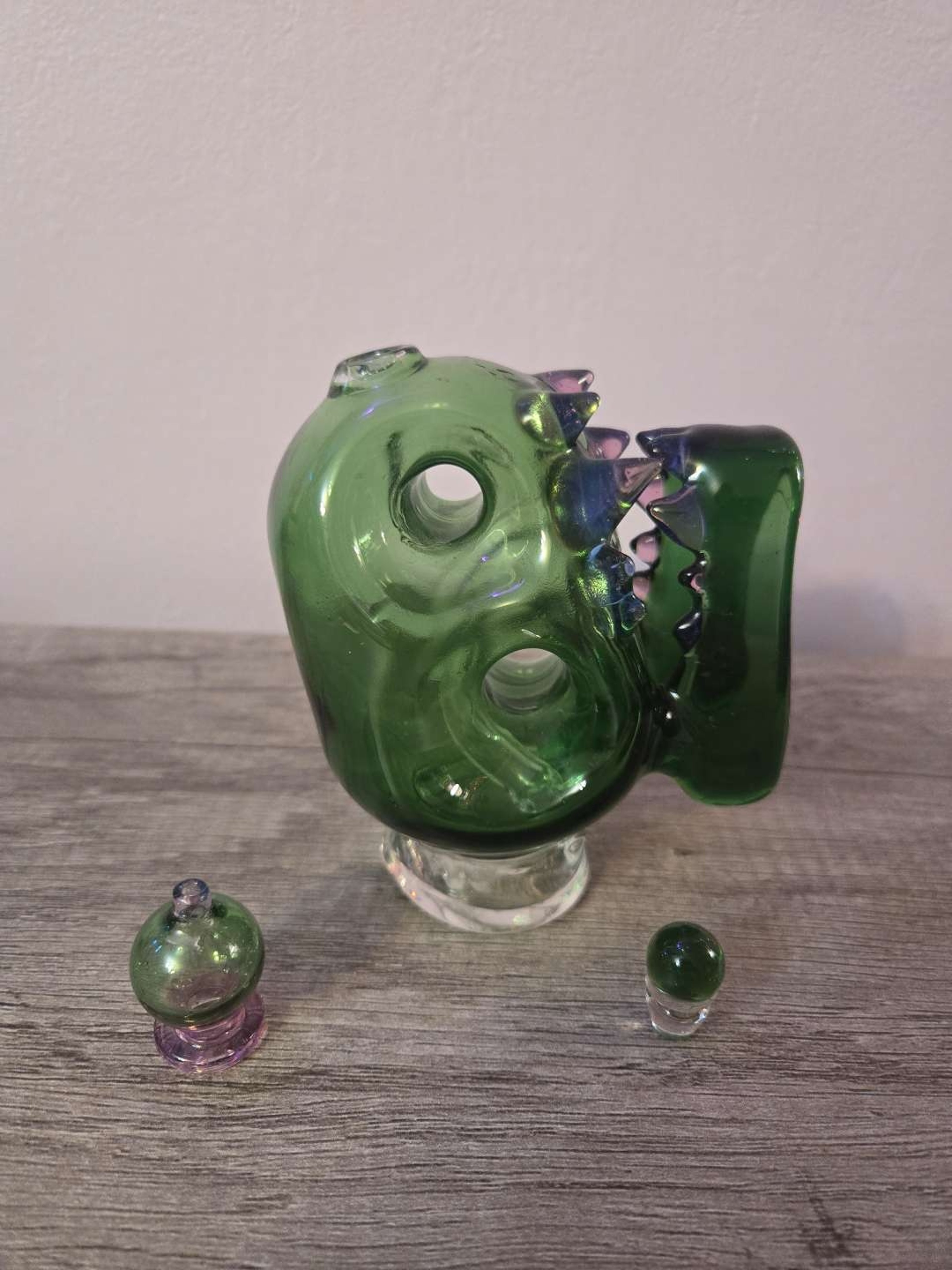 Preview pic of Enuff Glass Heady Dino Attachment Peak / Peak Pro Glass Top / Topper