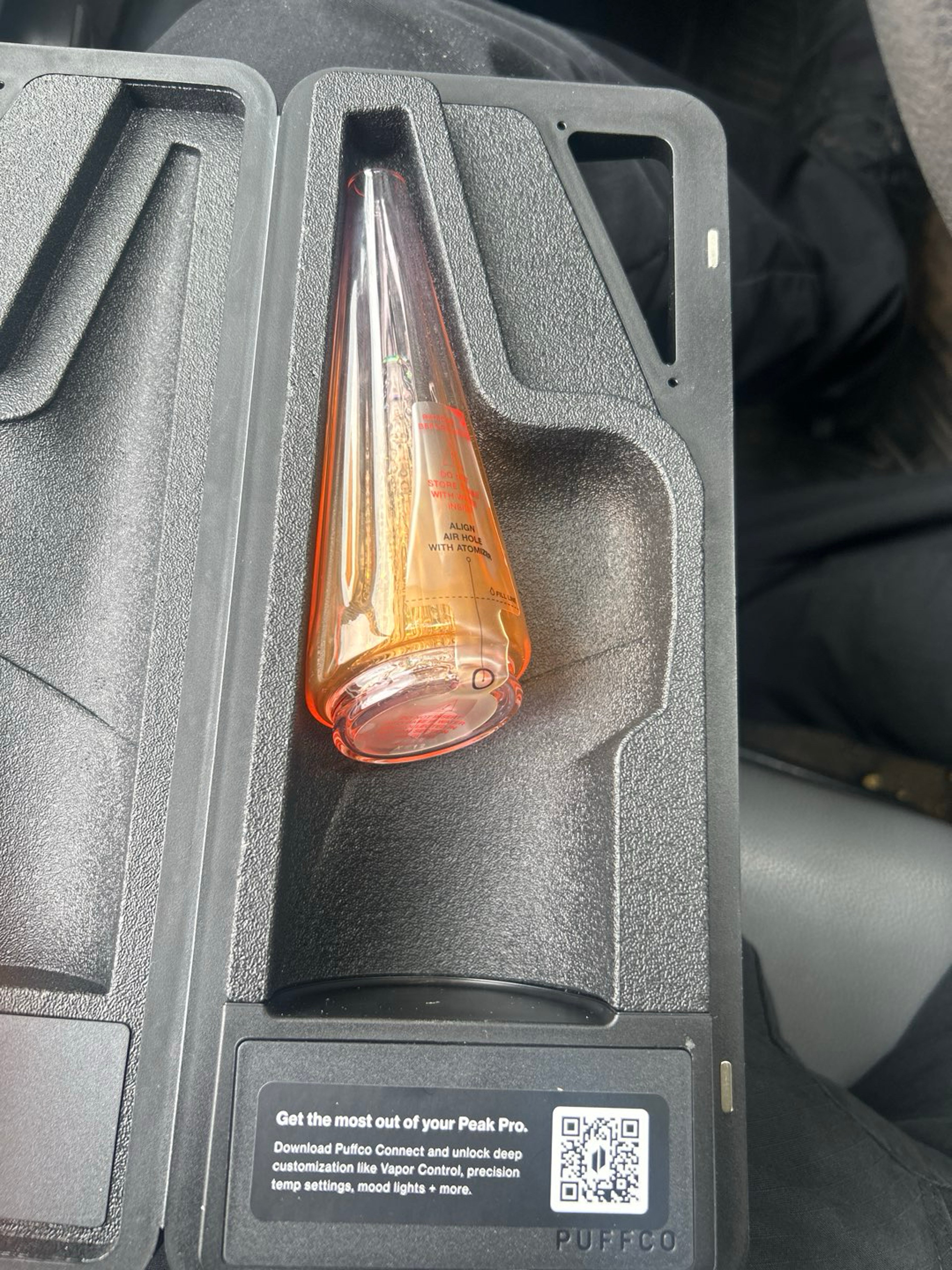 Preview pic of Puffco peak pro Daybreak glass top.