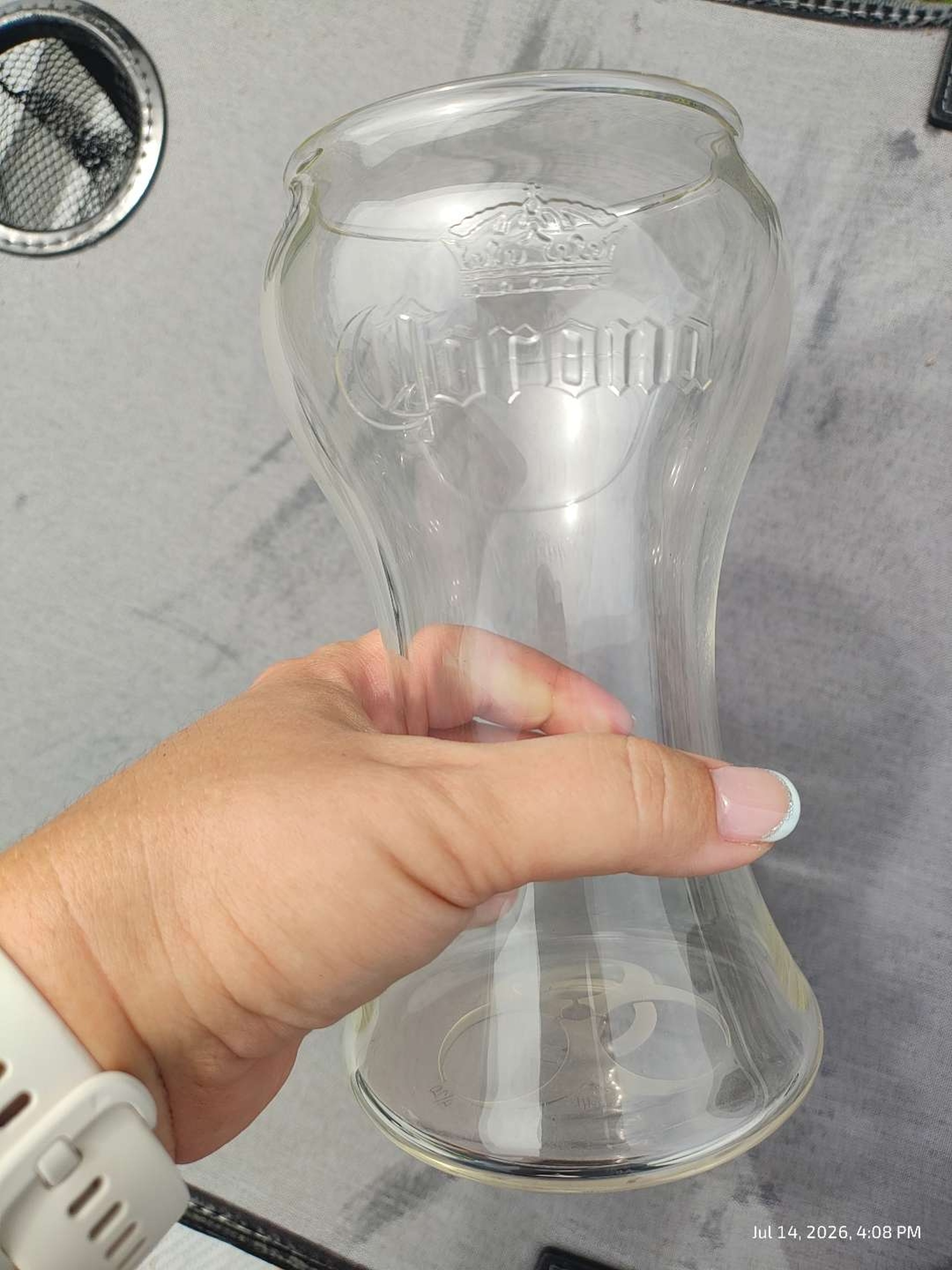 Preview pic of One-of-One Pacoh "Pacoh Wuz There" Corona Pint Mug | Custom Biohazard Commission | April 2020 | Signed & Dated | COVID Era Time Capsule | Original Family Provenance
