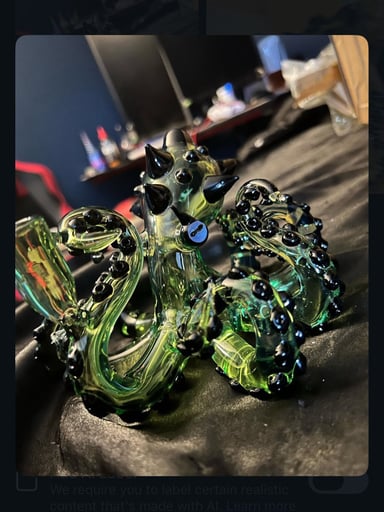 Preview pic of GREEN/BLACK Octopus