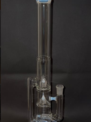 Preview pic of 2K Glass Art 19” Treecycler with Full Ghost Accents