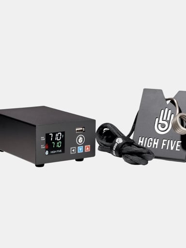 Preview pic of **BUNDLE** HighFive LCD E-nail control box, 3 coils, coil stand & iso station