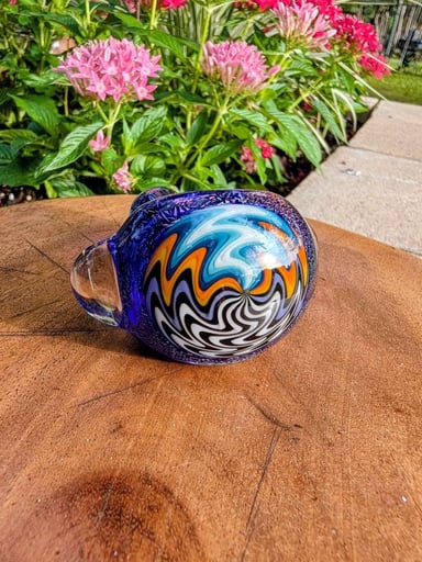 Preview pic of Pristine 2020 Captain Hook (CPT) Custom Heady Wig-Wag & Dichro Spoon Pipe – Signed