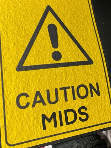 Preview pic of Caution mids mat