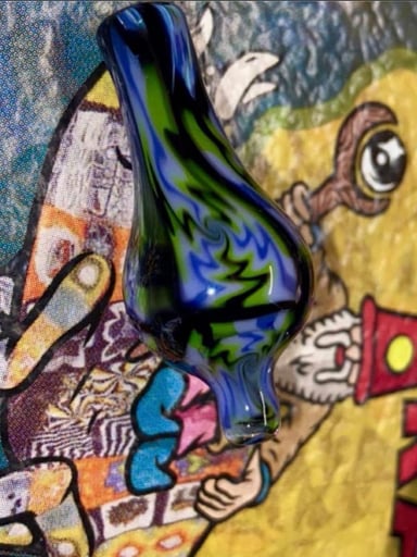 Preview pic of Crunklestein Blue/Green Wig Wag Bubble Cap