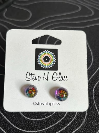 Preview pic of Steve H Takashi Murakami Flower Stud Earrings