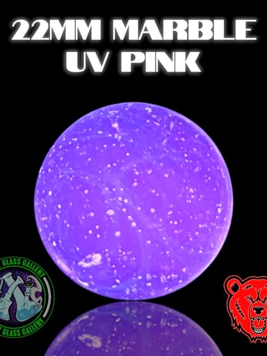 Preview pic of Bear Quartz - Marble 22mm - UV Pink