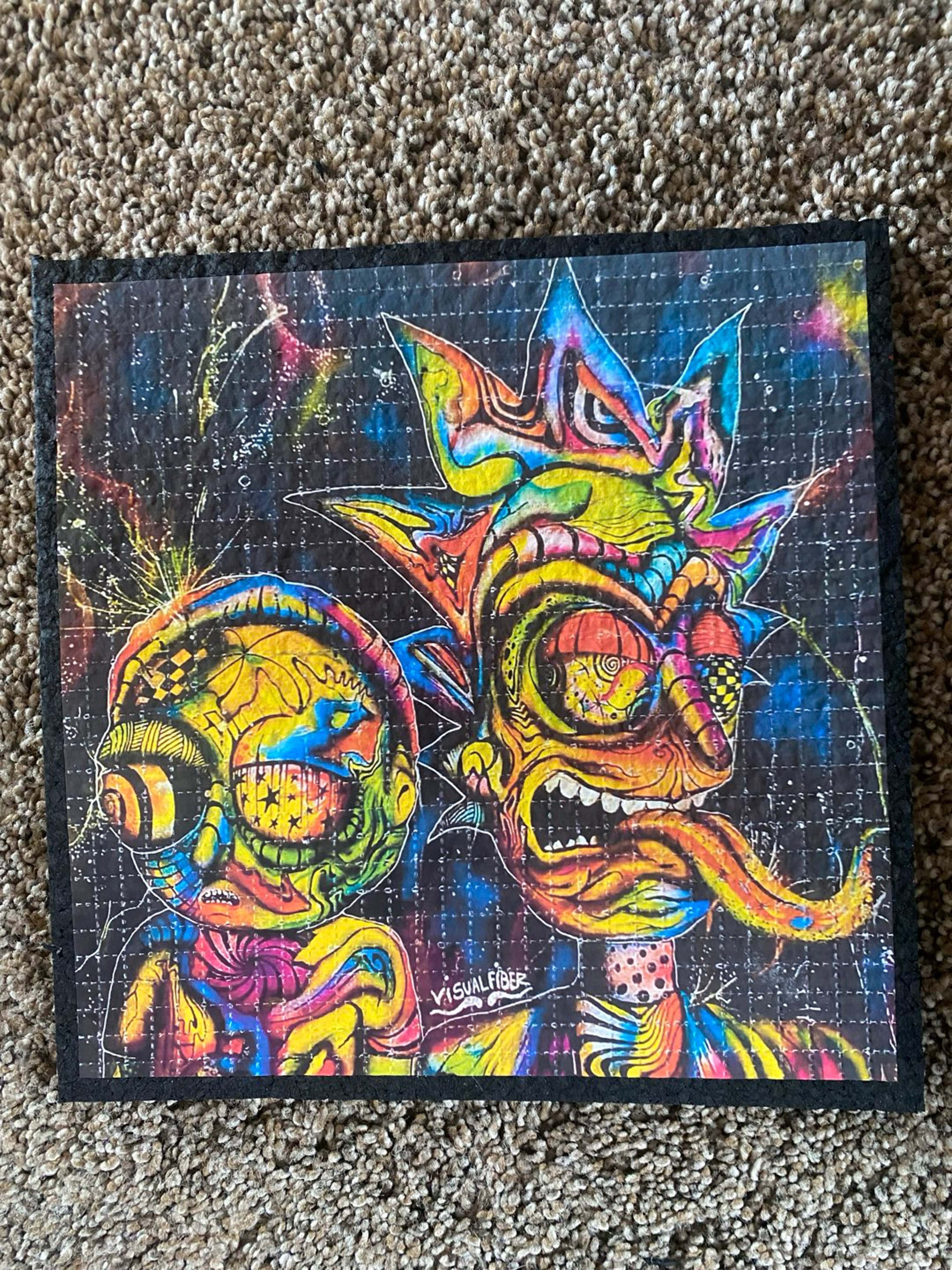 Preview pic of Rick and morty blotter mat
