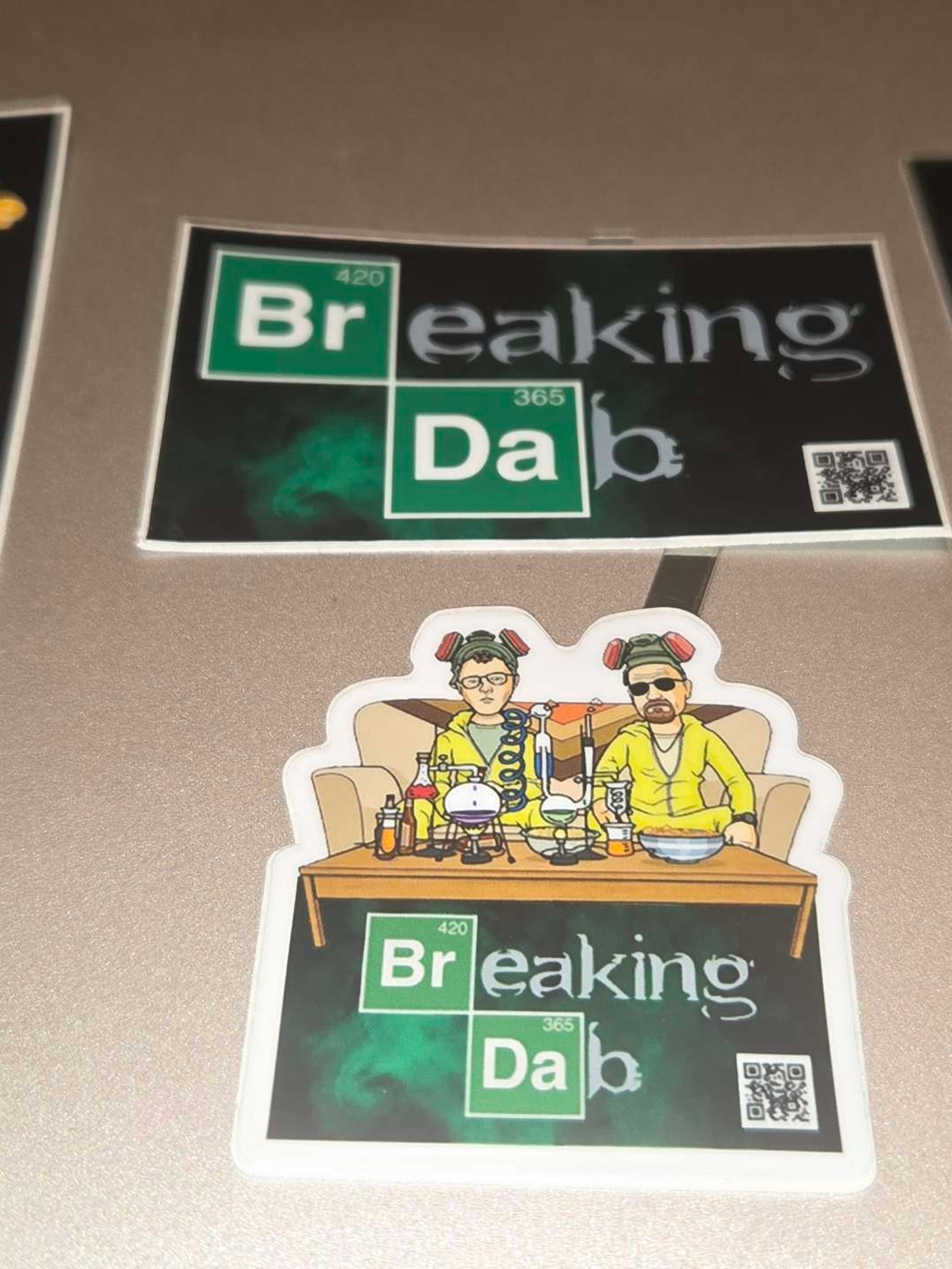 Preview pic of Breaking Dab Sticker 4 Pack Holographic