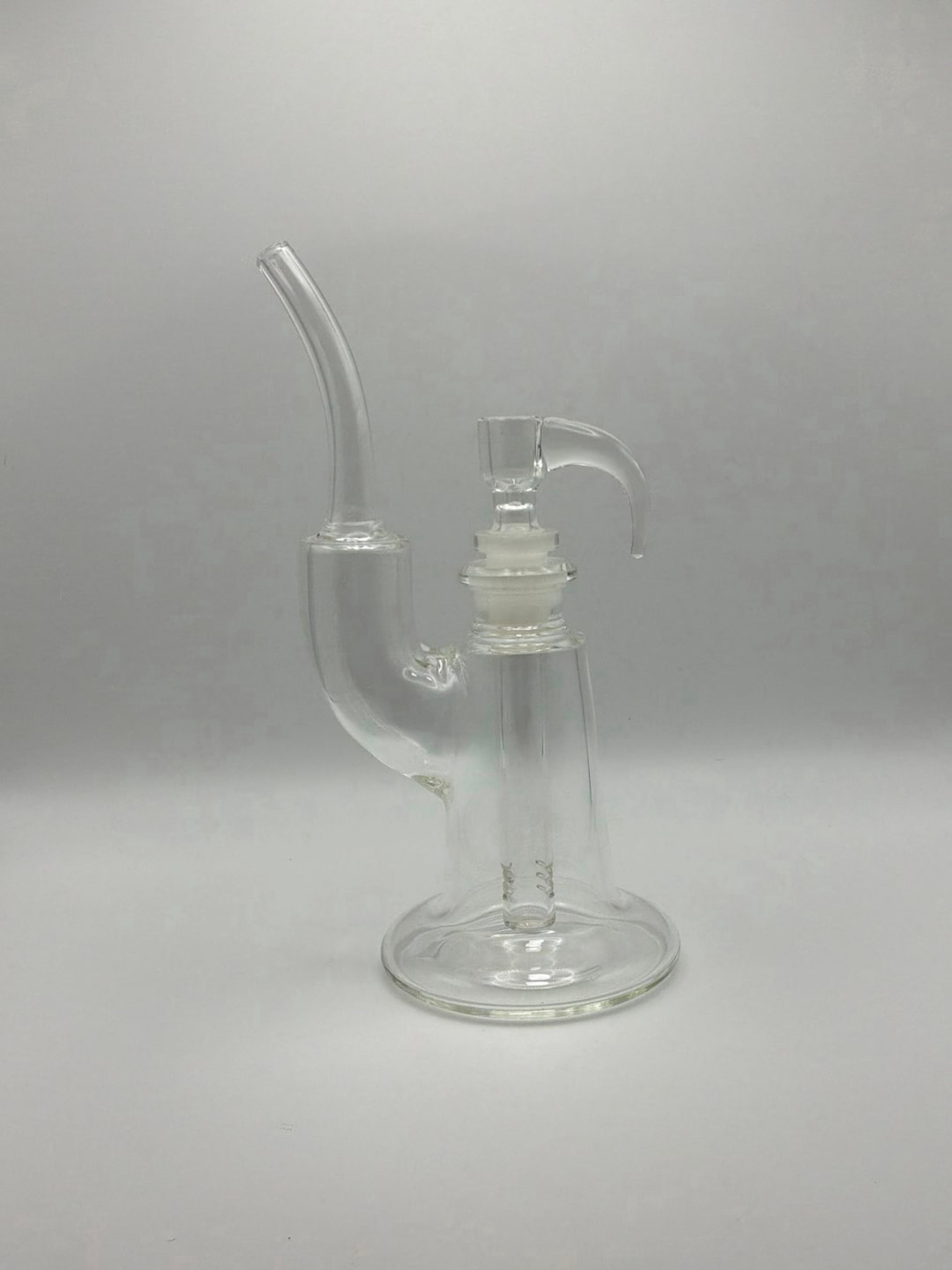 Preview pic of Apex Bubbler - SOS Tokes Wax Vaporizer - Horned Glass Herb Slide 14mm