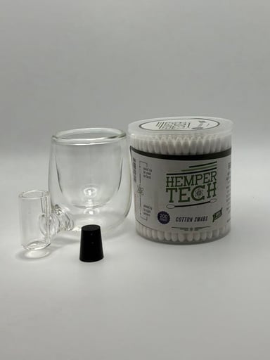 Preview pic of Clear ISO Station - 200 Count Hemper Tech Cotton Swabs Combo