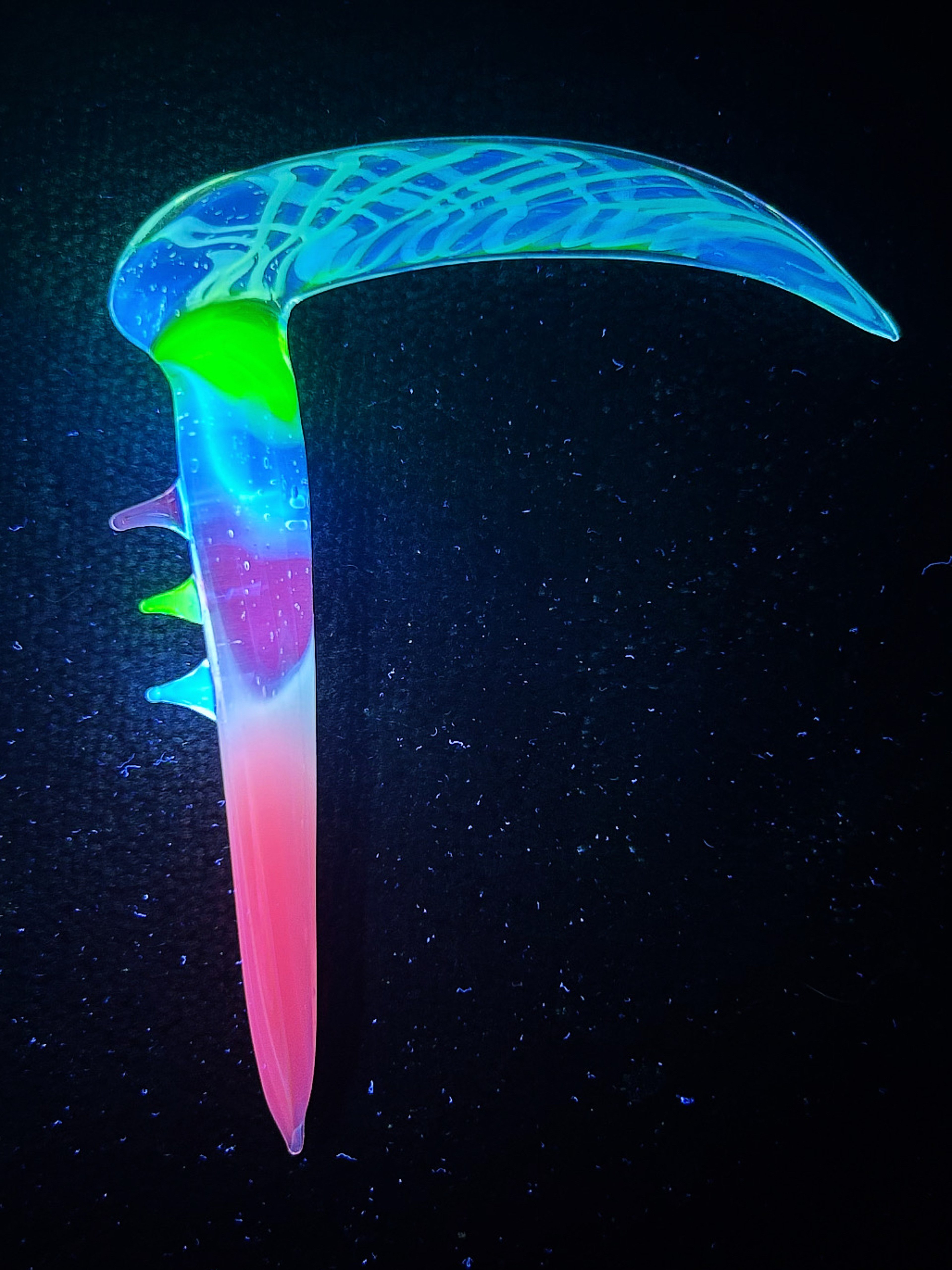 Preview pic of MarvinsGlass 1 of 1 Custom UV Scythe! 💎