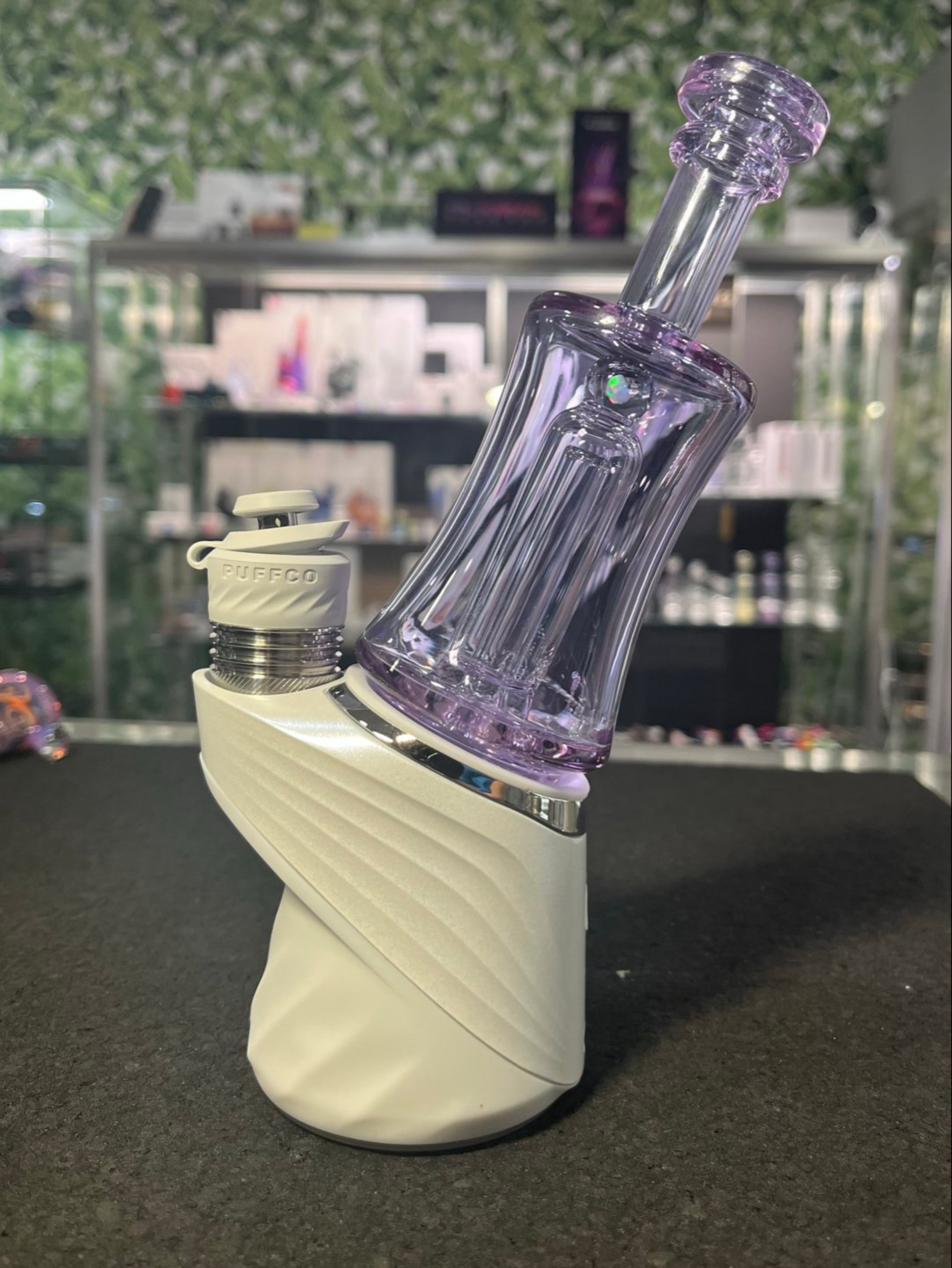 Preview pic of Greek Puffco Top CFL Purple w/ Opal