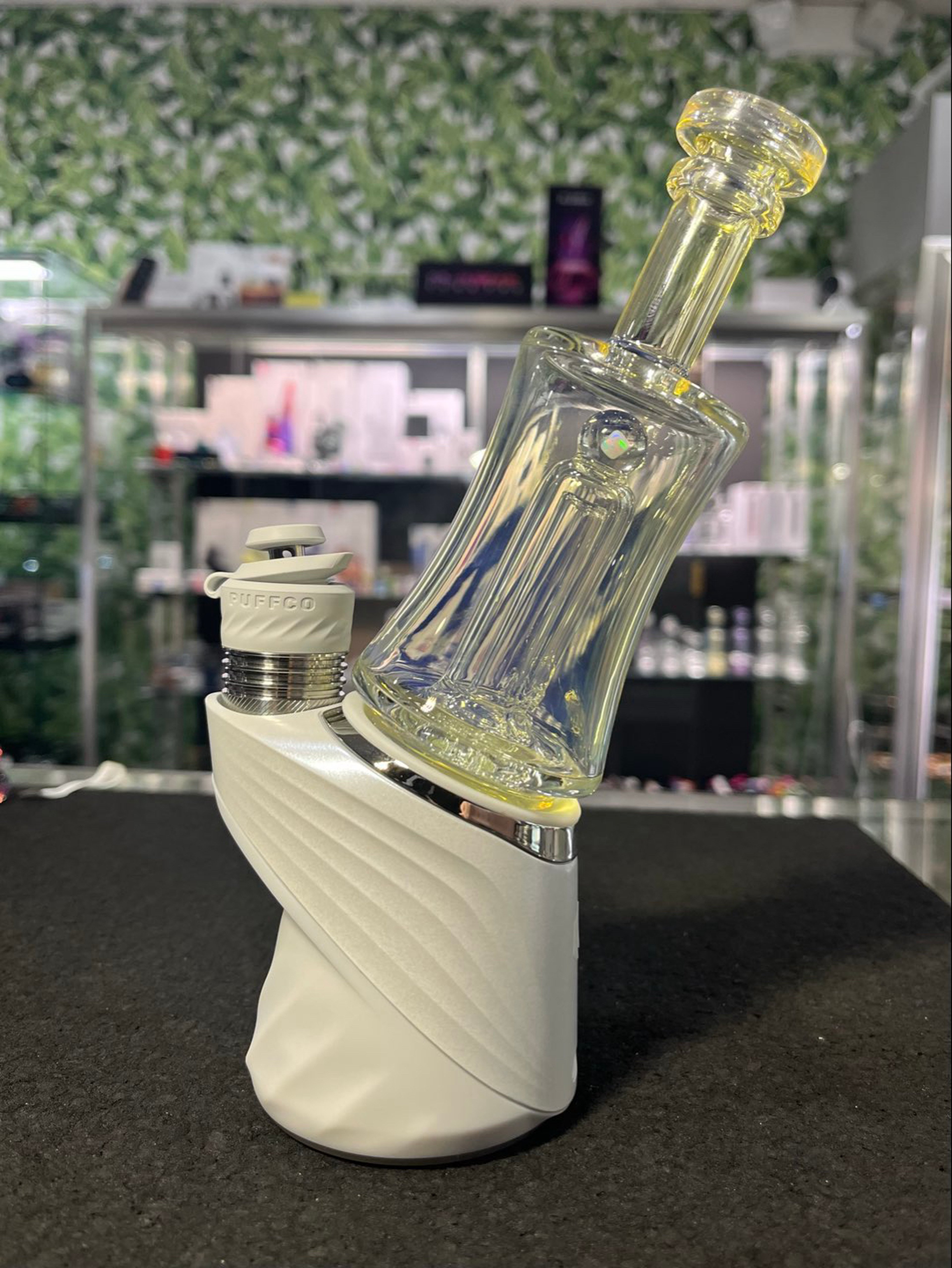 Preview pic of Greek Puffco Top Silver Fume w/ Opal