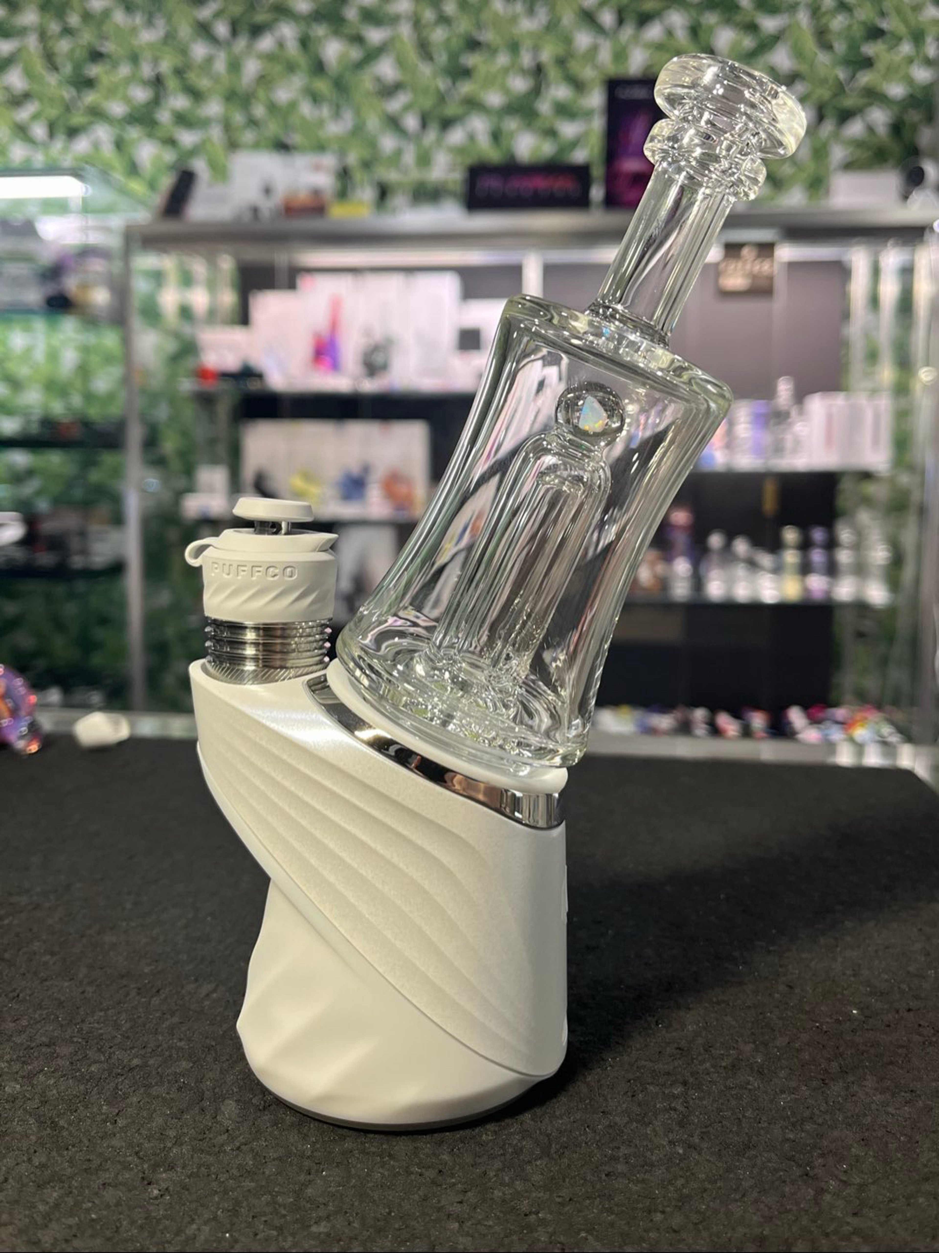 Preview pic of Greek Puffco Top Clear w/ Opal