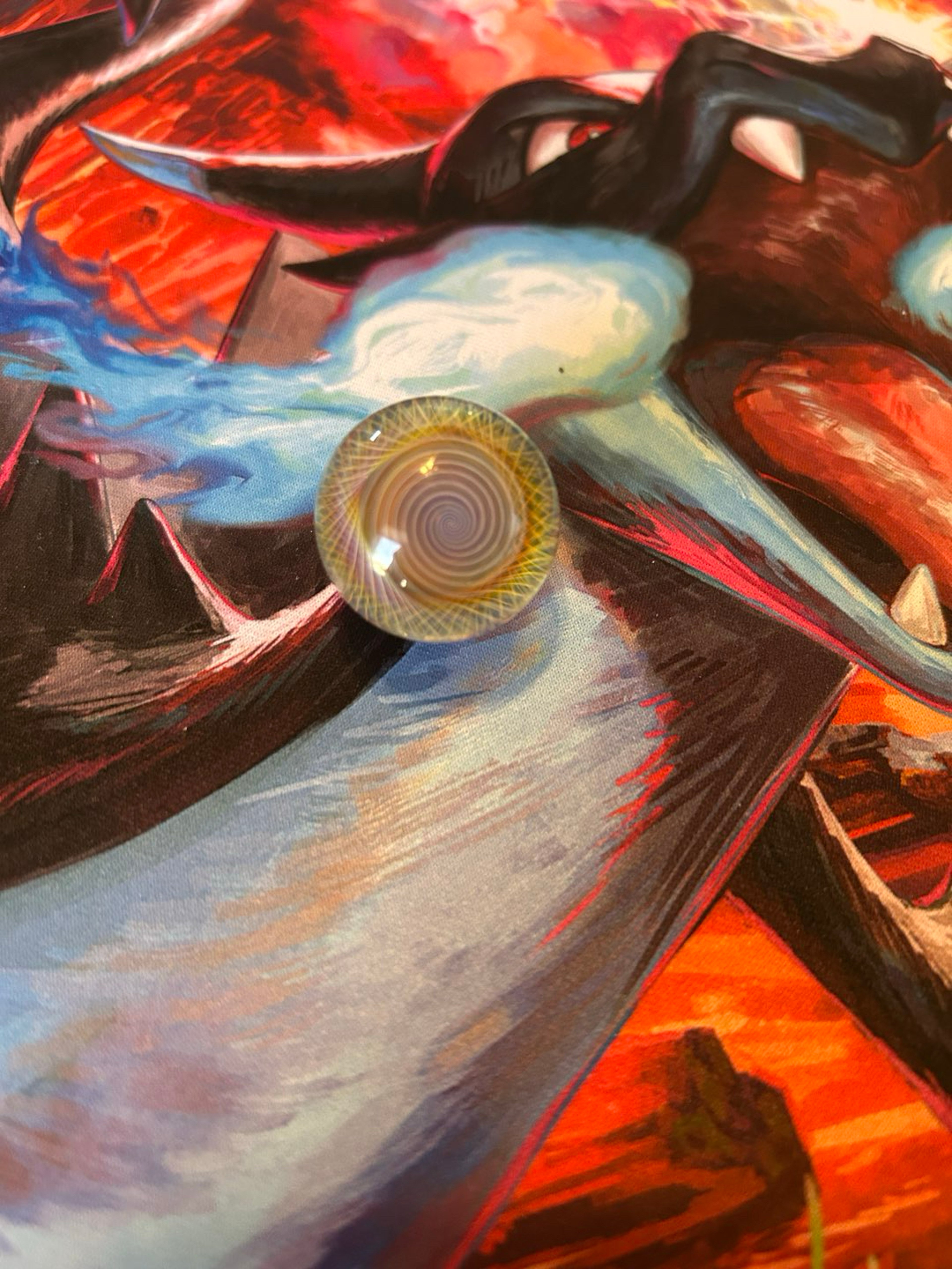 Fumed spiral marble image 0