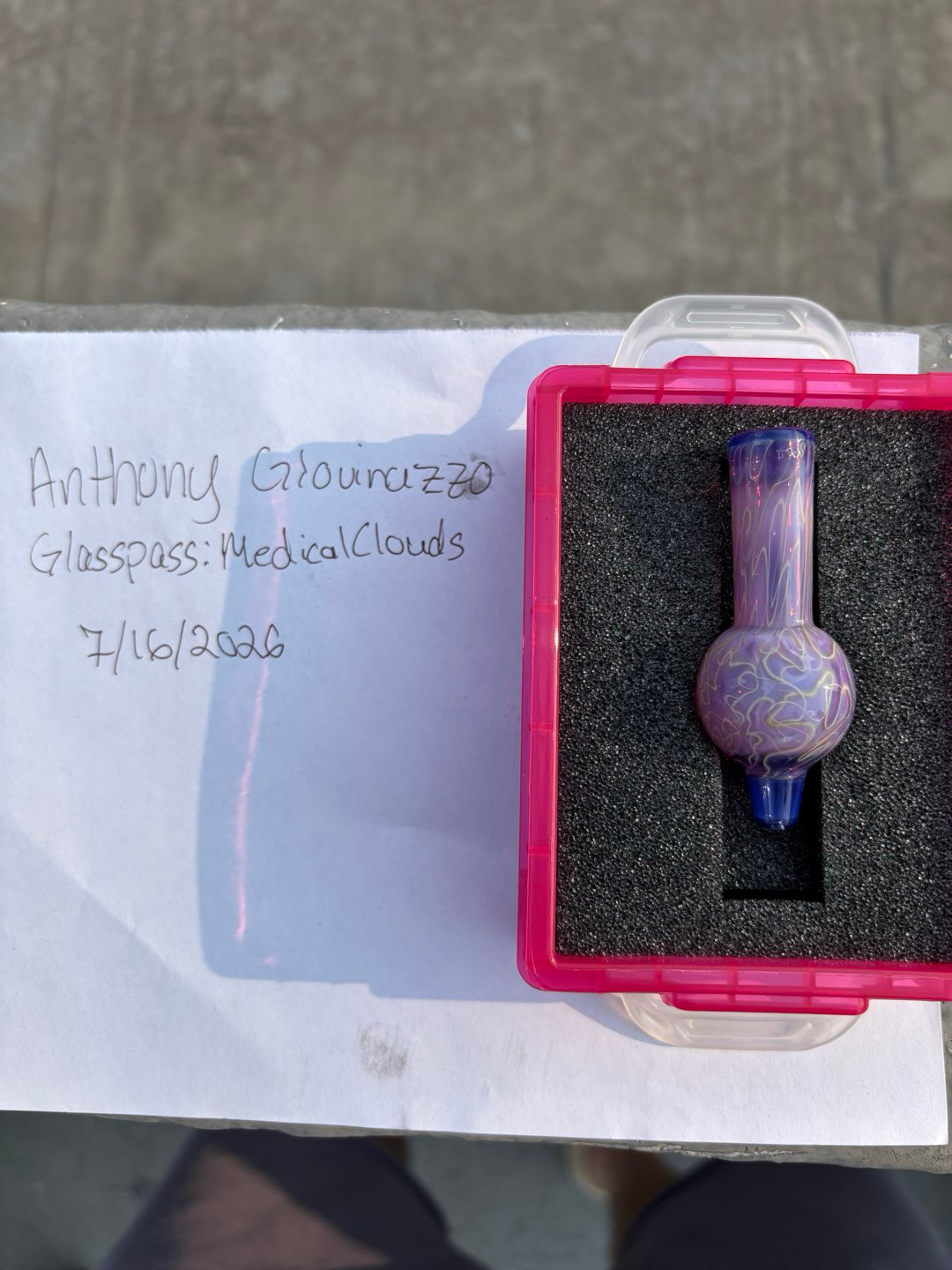 Preview pic of Ian’s glass 30mm bubble cap