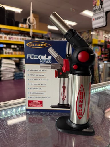 Preview pic of Blazer Flexible Dual Flame Turbo Torch Red