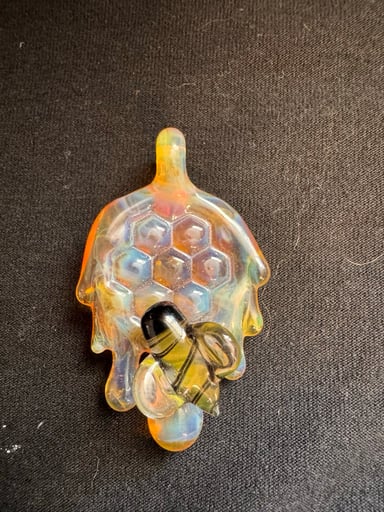 Preview pic of Honeycomb Honeybee Pendant