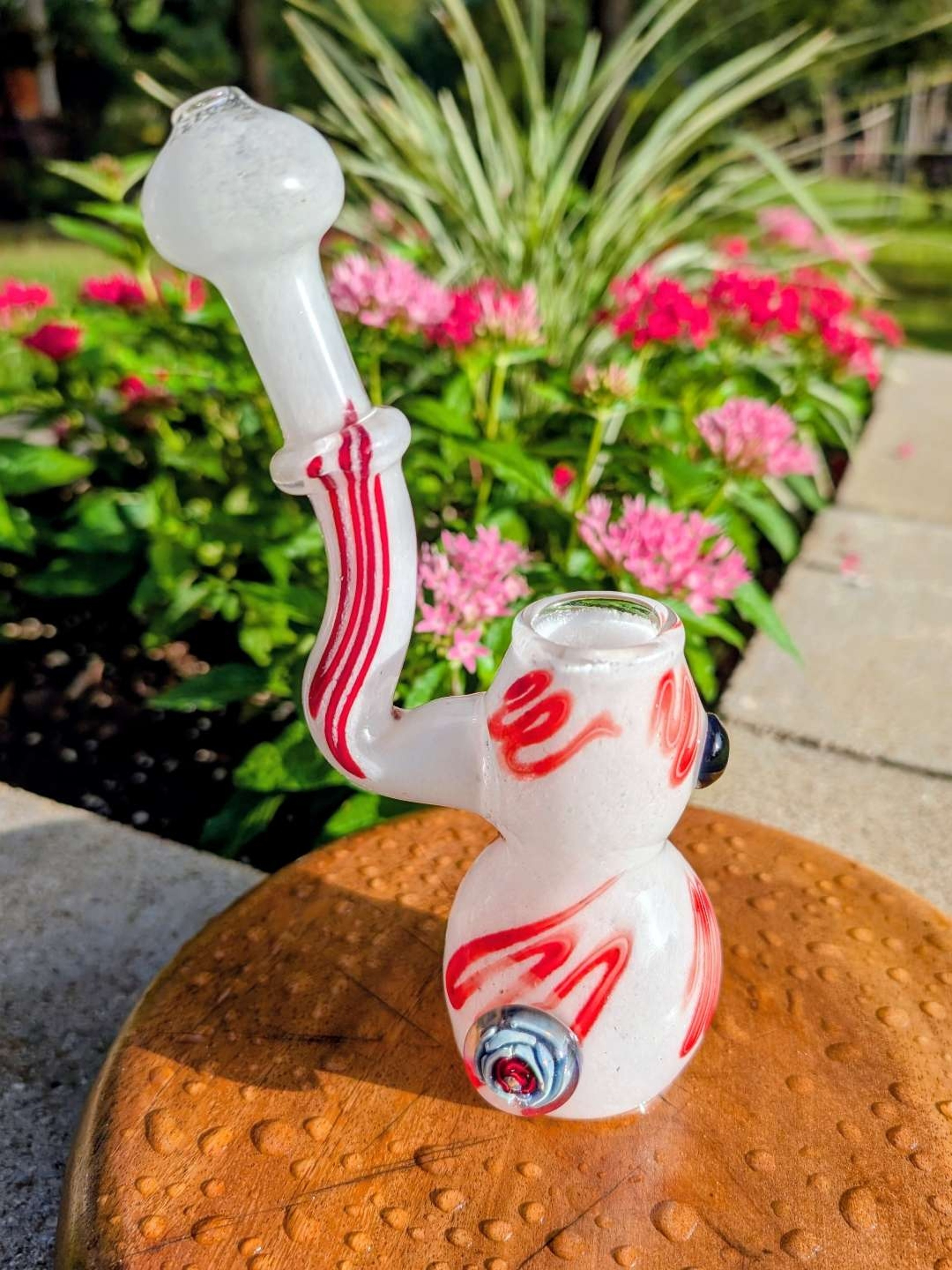 Preview pic of Authentic Empire Glassworks Spider & Rose Pocket Bubbler