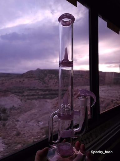 Preview pic of Rose quartz over white noise stem - inv4 bubble dumper