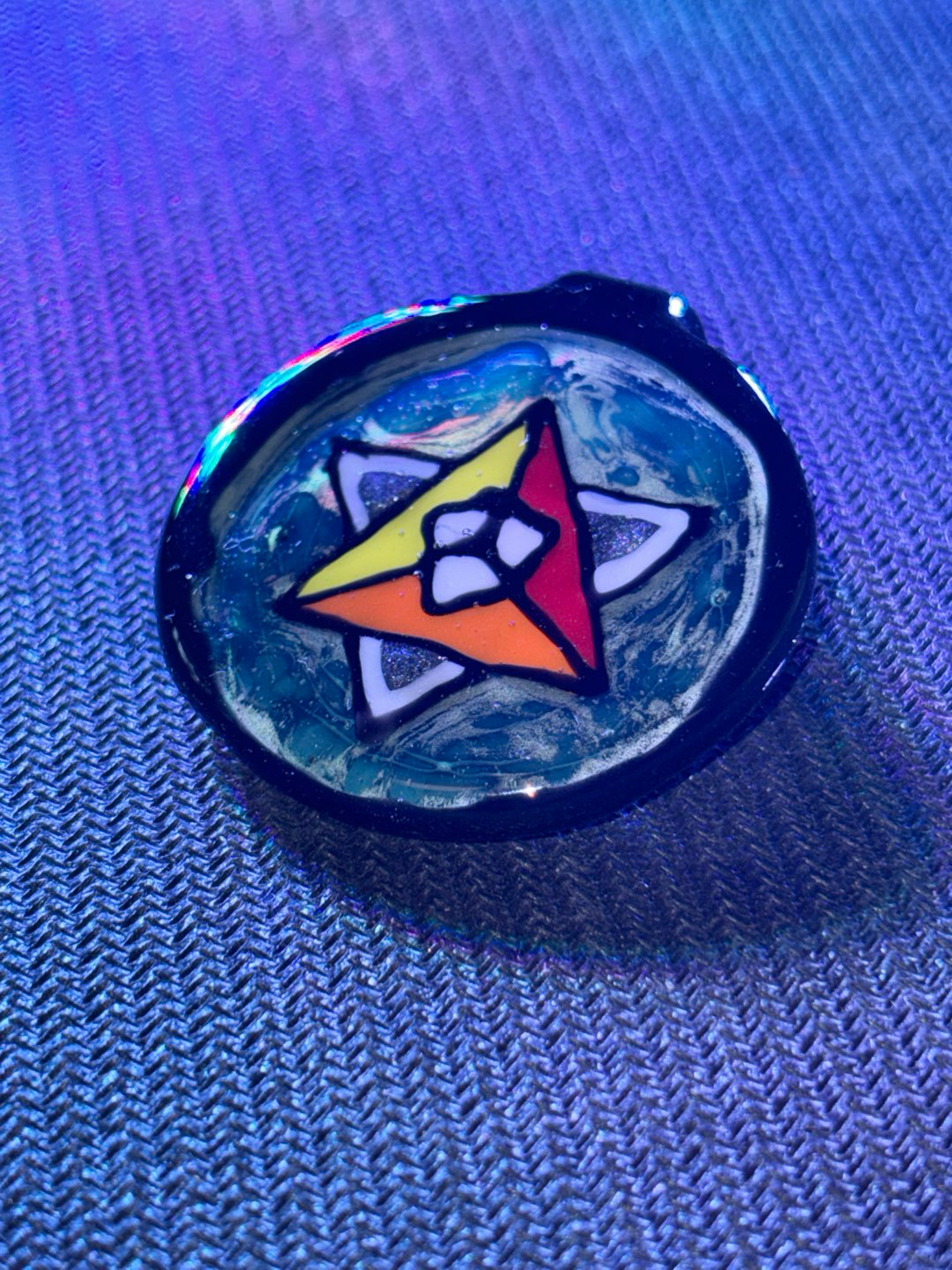 Preview pic of SYMBIARTIC GLASS PENDANT (signed/date)