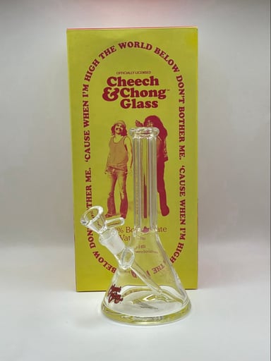 Preview pic of Cheech & Chong® Glass 7.5" Johnny Stash Mini Beaker Tube Water Pipe
