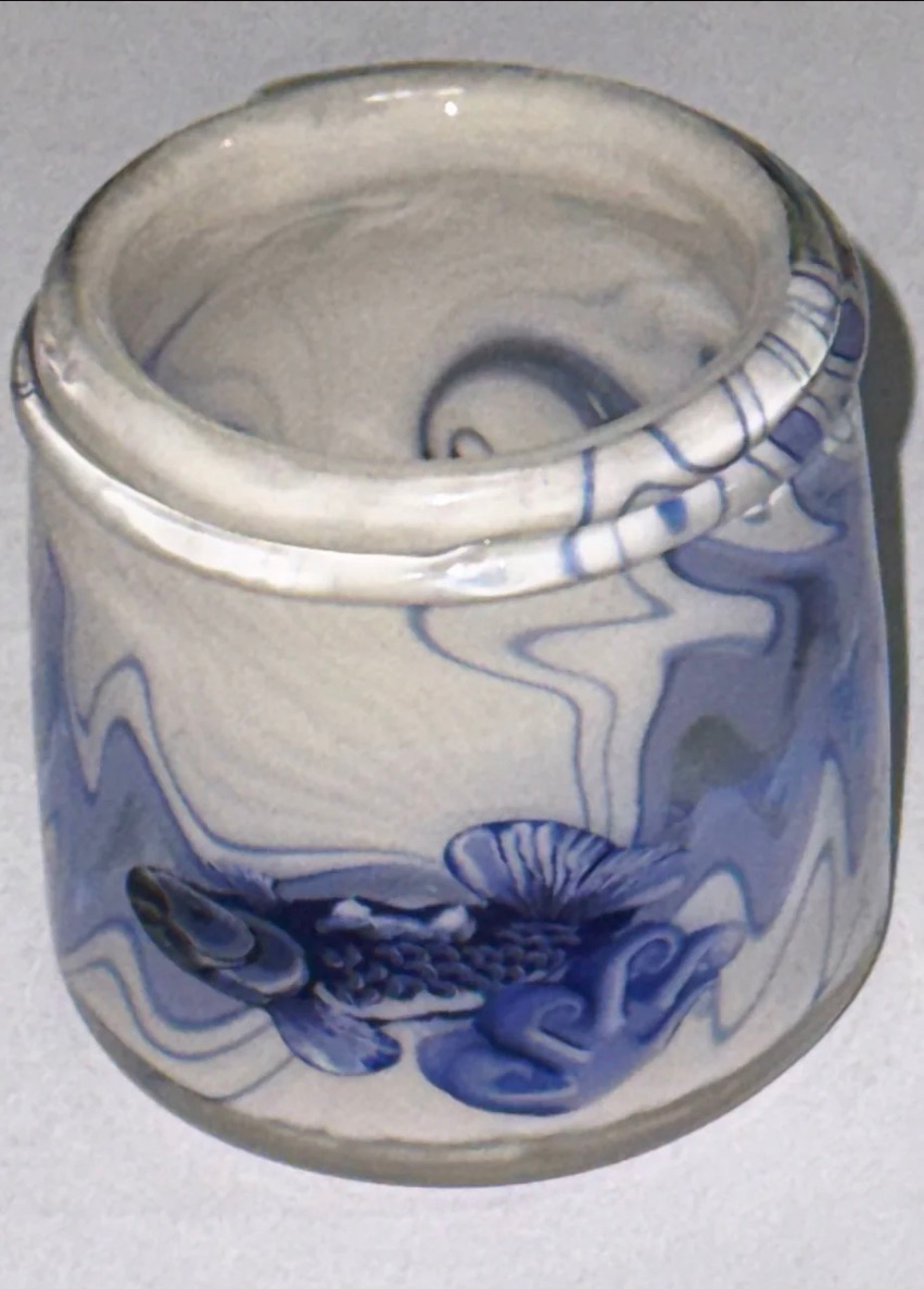 Preview pic of Stephen Boehme Blue Koi Fish Jar