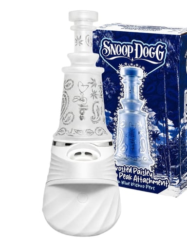 Preview pic of Snoop Dogg Frosted Paisley Puffco Peak Top
