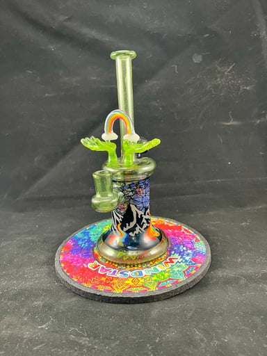 Preview pic of Windstar Glass – Custom Landscapes & Linework Straight-Neck Rig (w/ Matching Mat)