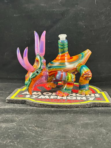 Preview pic of Amorphous Symphony – Custom Full-Color Rainbow Triceratops Dinosaur Rig