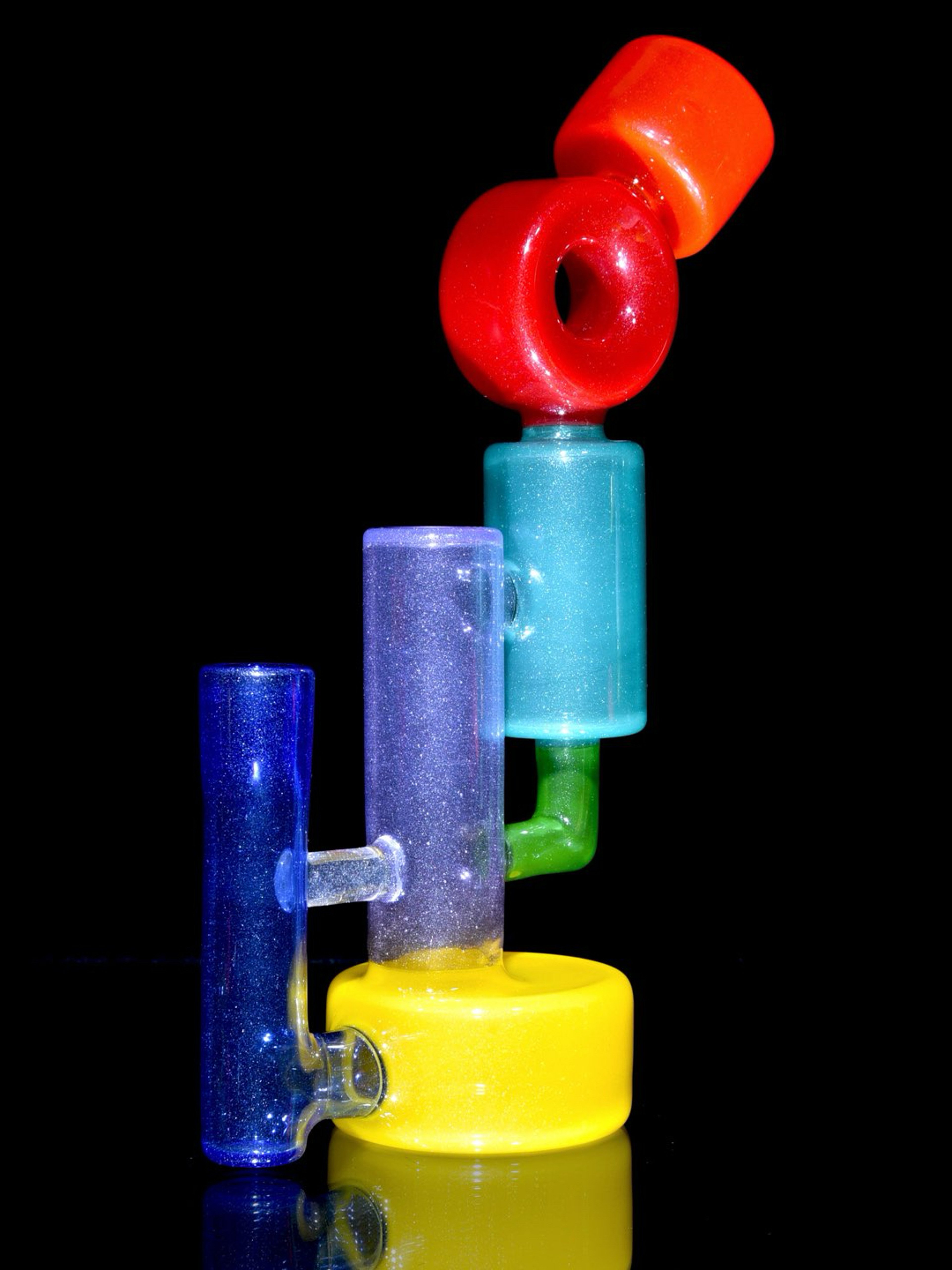 Preview pic of A Real Nobody - Recycling Colorform Rig - Transparent Rainbow -  14mm Female