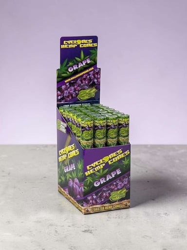 Preview pic of Grape Cyclone Hemp Cones x 48