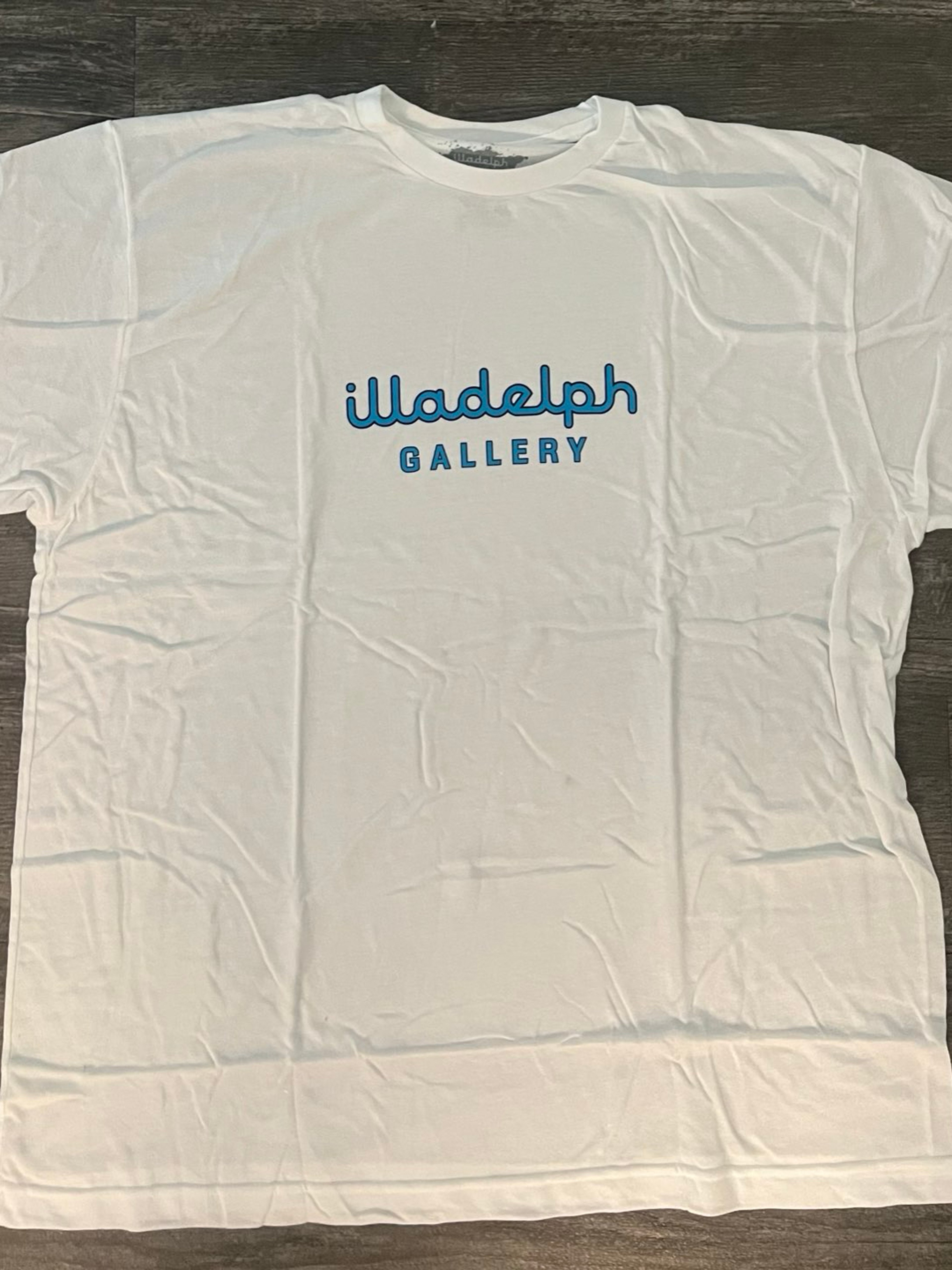 Preview pic of White/Blue Illadelph Gallery Tee Shirt