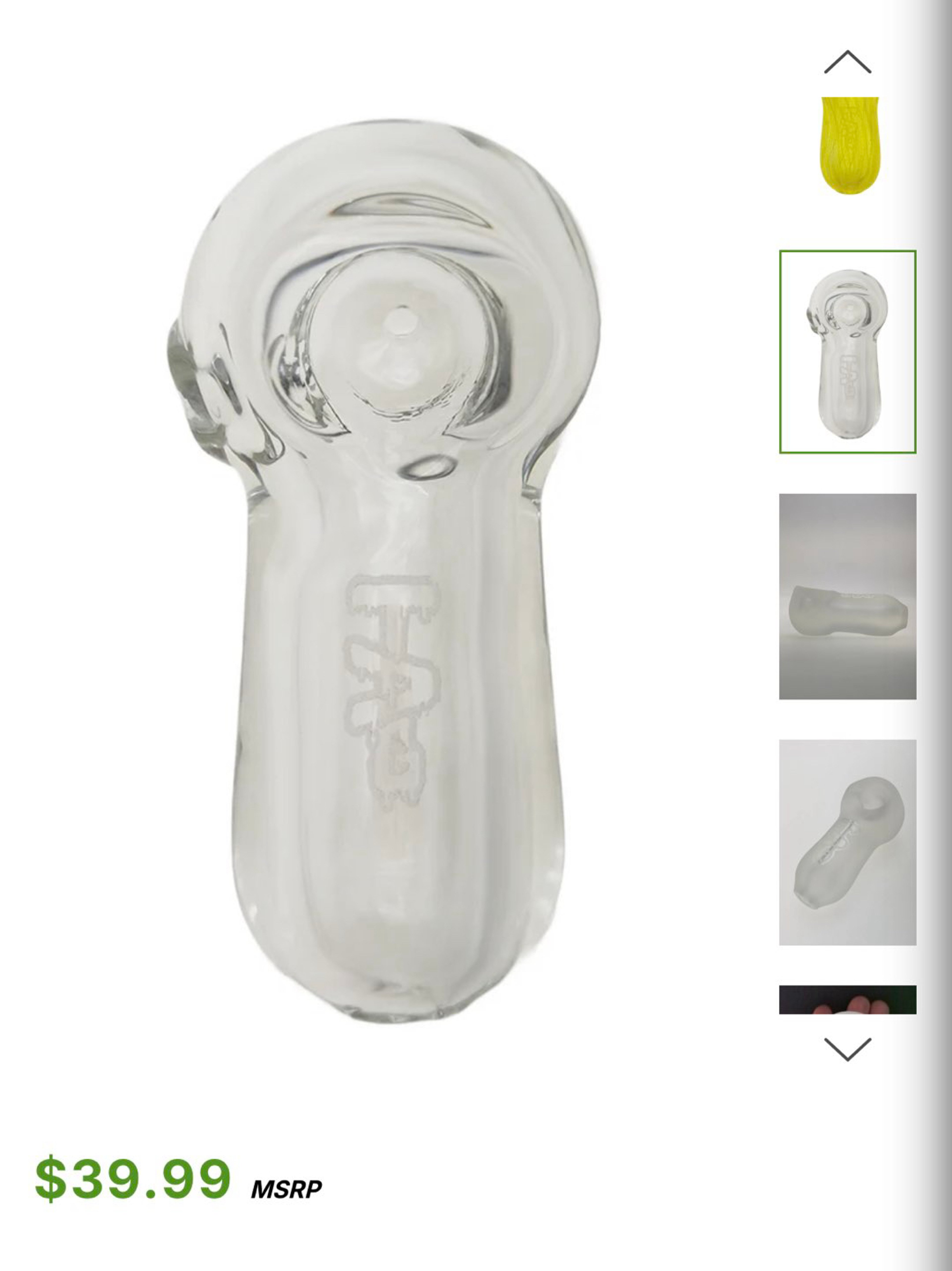 Preview pic of TAG - 4" Super Thick Dry Spoon Pipe