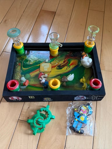 Preview pic of Custom Mario-Themed 6-Slide Stand