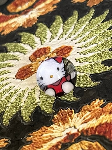 Preview pic of Ian Michael glass Hello Kitty Slurper Valve Pearl