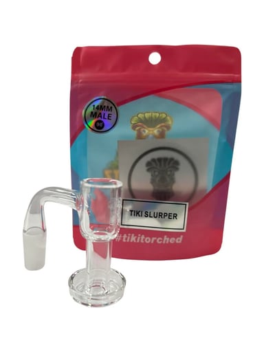 Preview pic of 14/45° Tiki Quartz Slurper Banger