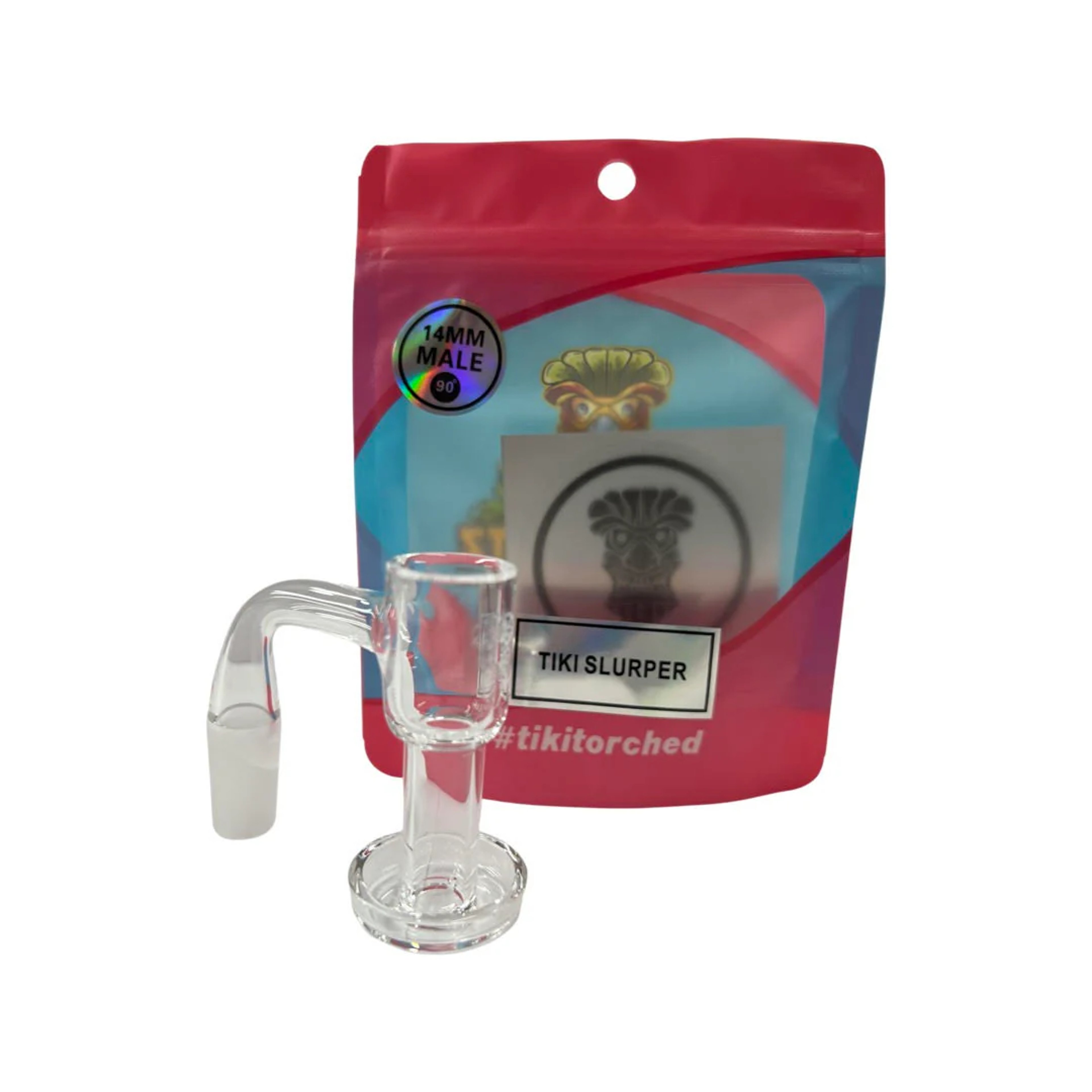 14/45° Tiki Quartz Slurper Banger image 0