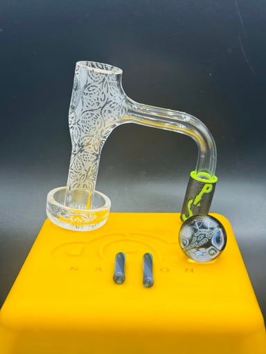 Preview pic of JM Glass Co. Laser Engraved Terp Slurp w/ 🇺🇸 accessories