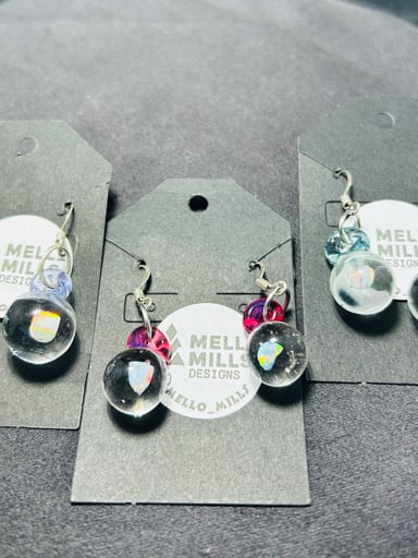 Preview pic of Custom Opal earrings