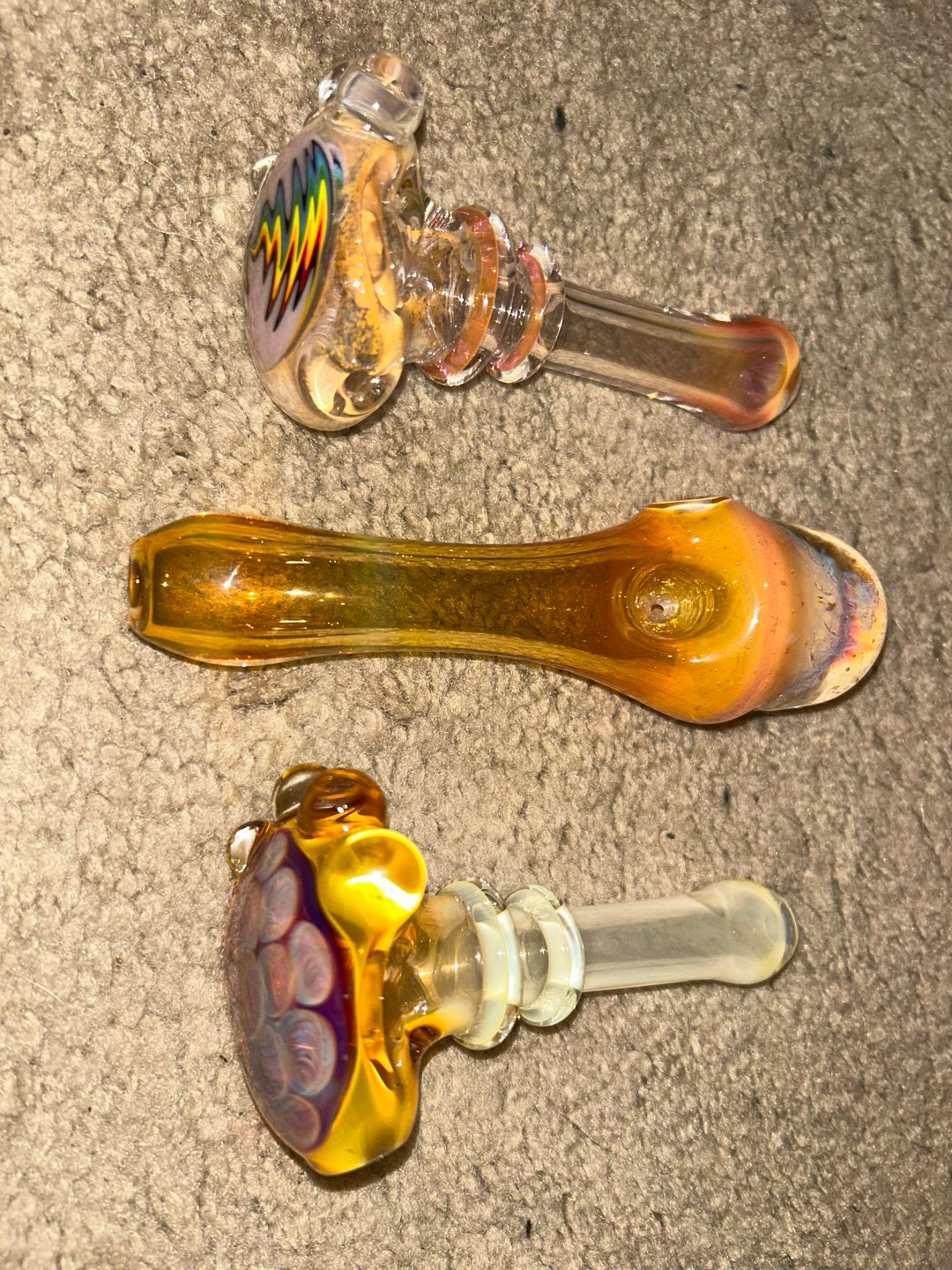 Preview pic of 3 Fumed Spoons unknown artist