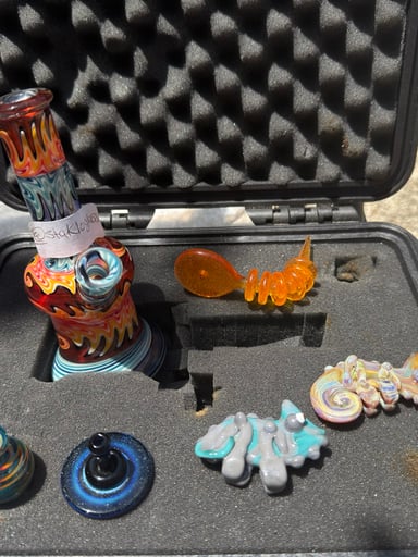 Preview pic of Staklo Glass wigwag fire & ice tube .