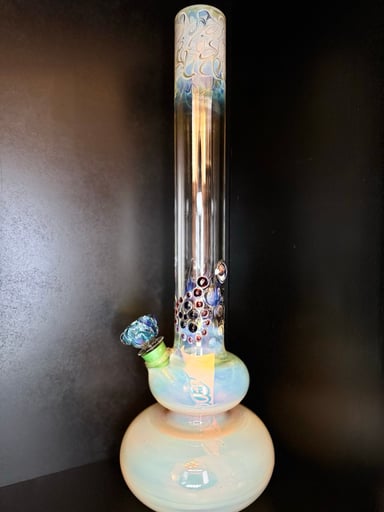 Preview pic of Good Stash Glass 18.5" "Jack the Ripper" Bubble Base