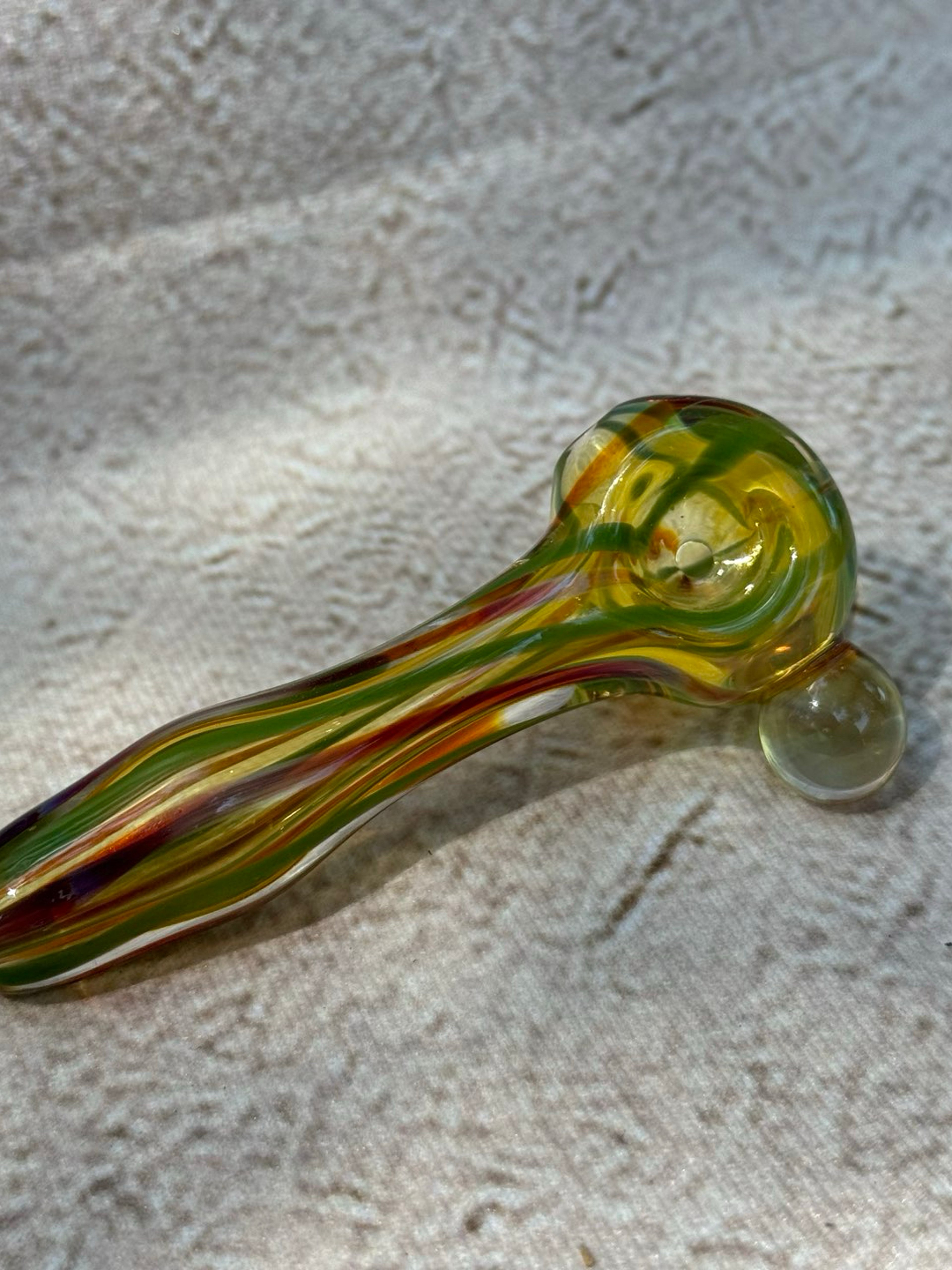 Preview pic of 3.5" Earth Tone Inside-Out Spoon Pipe