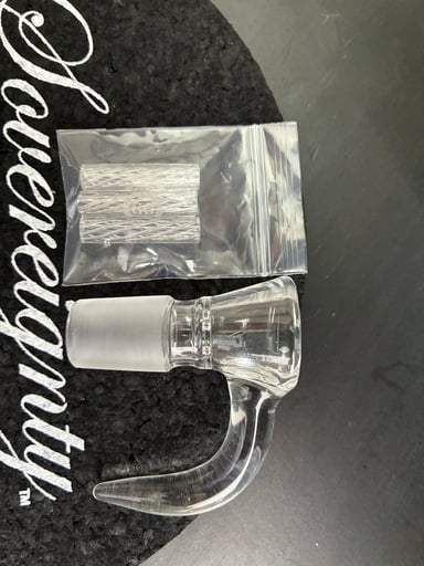 Preview pic of Greek Glass 18/4 slide and 3 GG Rolling Tips