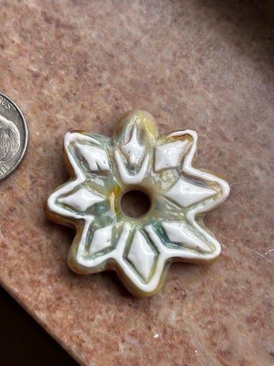 Preview pic of Engraved charm pendant - compass rose