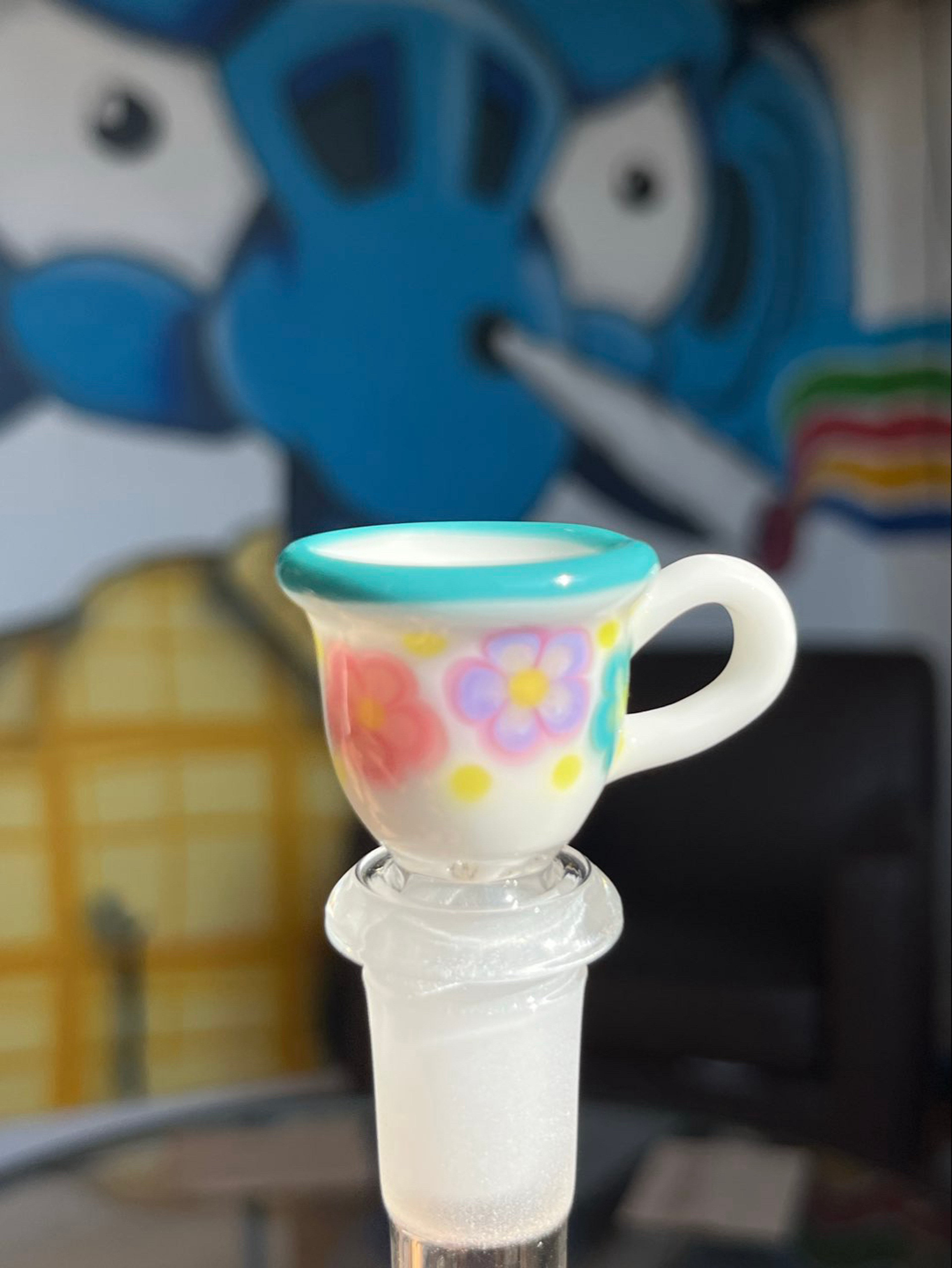 Preview pic of Sarah Marblesbee Teal Tea Cup Slide